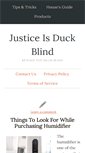 Mobile Screenshot of justiceisduckblind.com