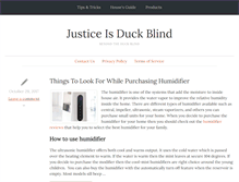 Tablet Screenshot of justiceisduckblind.com